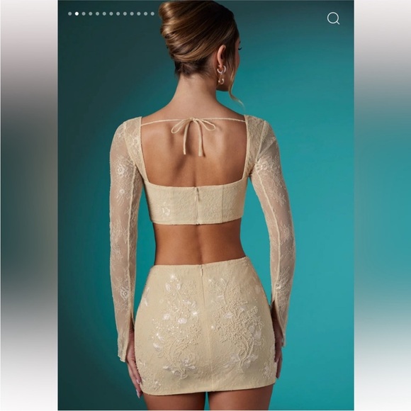 RARE OhPolly Neve Embellished Lace top - Picture 3 of 8